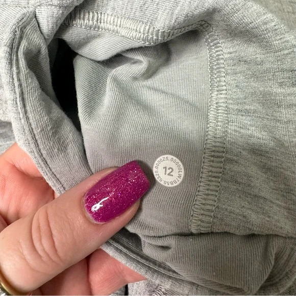 Lululemon Inner Glow High Rise Shorts Gray French Terry Modal 12 - Picture 7 of 7